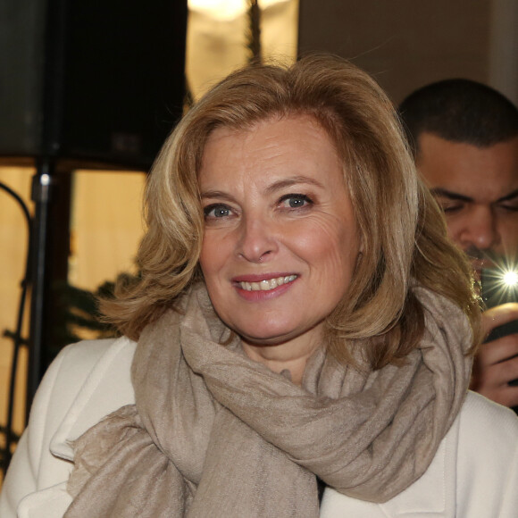 Valérie Trierweiler lors de la soirée de lancement du "Winter Time 2018" au profit de l'association ELA à l'hôtel Sofitel rue du Faubourg Saint-Honoré à Paris, France, le 15 Novembre 2018.