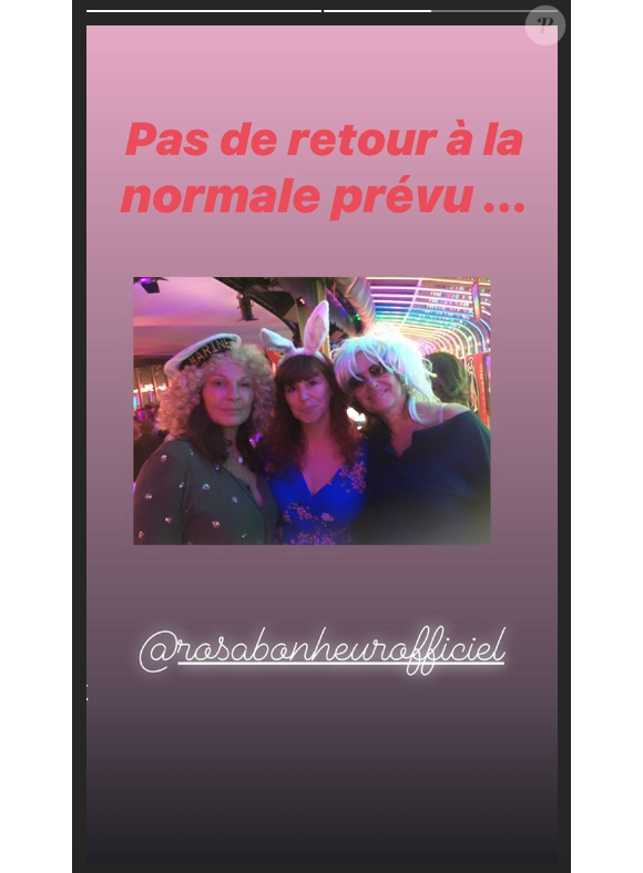 Valérie Trierweiler et son amie Pascale Abécassis font la fête, Paris, le 17 août 2019.