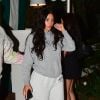 Exclusif - Kim Kardashian (sans maquillage) et son mari Kanye West à la sortie d'un dîner au restaurant Bungalow à Santa Monica le 18 août 2019.