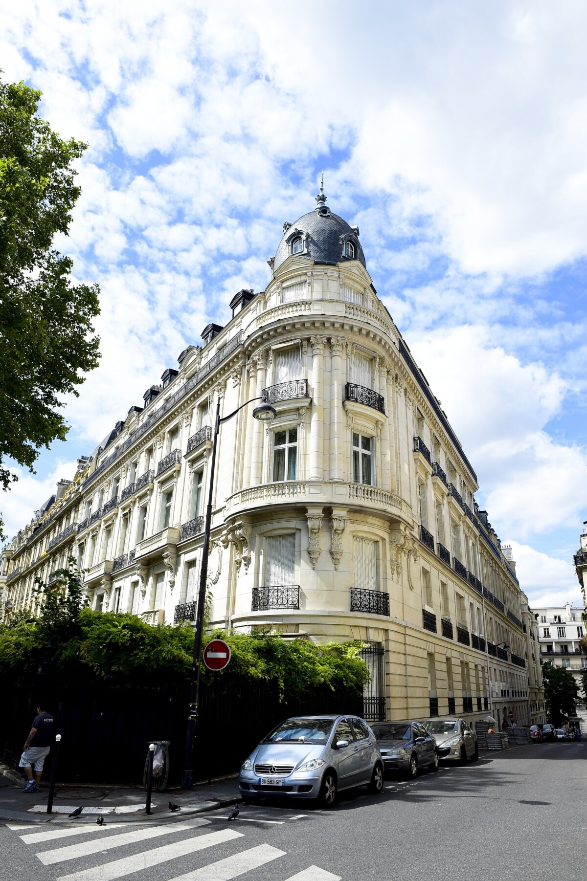 Photo Illustrations de l'immeuble parisien dans lequel Jeffrey