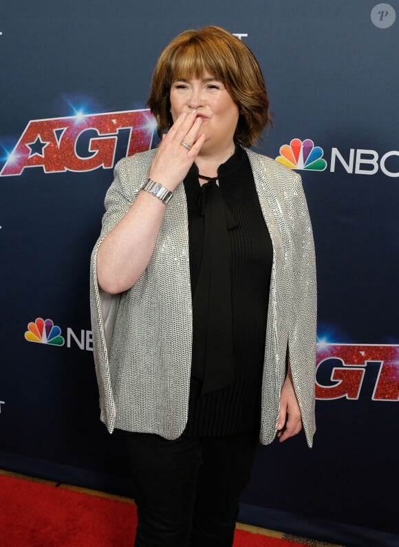 Susan Boyle à l'émission "America's Got Talent" à Los Angeles, le 20 août 2019.