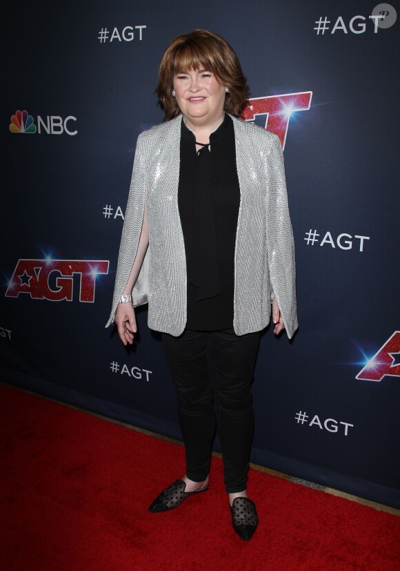 Susan Boyle à l'émission "America's Got Talent" à Los Angeles, le 20 août 2019.