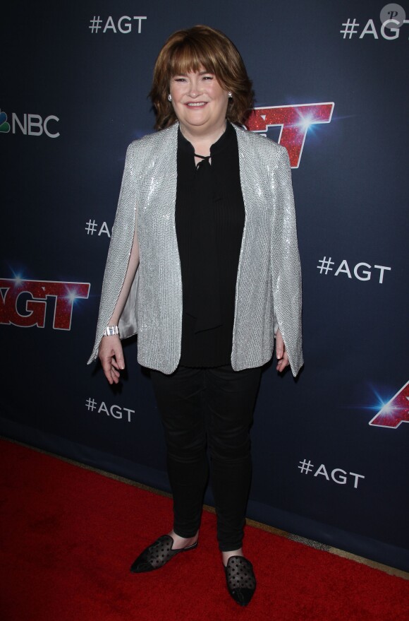 Susan Boyle à l'émission "America's Got Talent" à Los Angeles, le 20 août 2019.