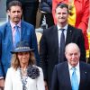Le roi Juan Carlos Ier d'Espagne avec sa fille l'infante Elena d'Espagne lors de la finale messieurs à Roland-Garros 2019 à Paris le 9 juin 2019. © Jacovides-Moreau/Bestimage