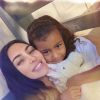 Kim Kardashian et sa fille North West.