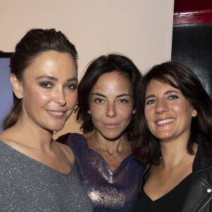 Sandra Sisley entourée de Sandrine Quétier et Estelle Denis lors de sa soirée d'anniversaire de au restaurant Roxie à Paris, France, le 6 mai 2019. © Pierre Perusseau/Bestimage