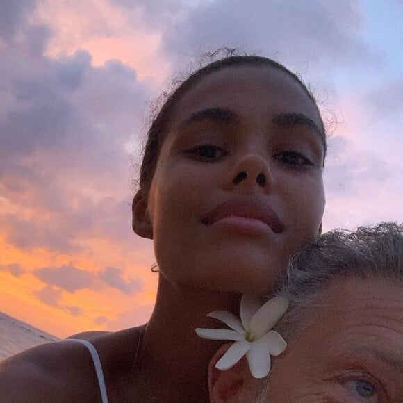 Tina Kunakey et Vincent Cassel sur Instagram.