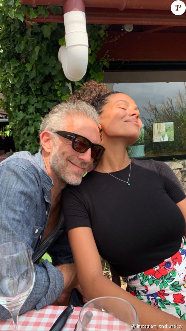 Tina Kunakey et Vincent Cassel de sortie au restaurant- 25 août 2019.