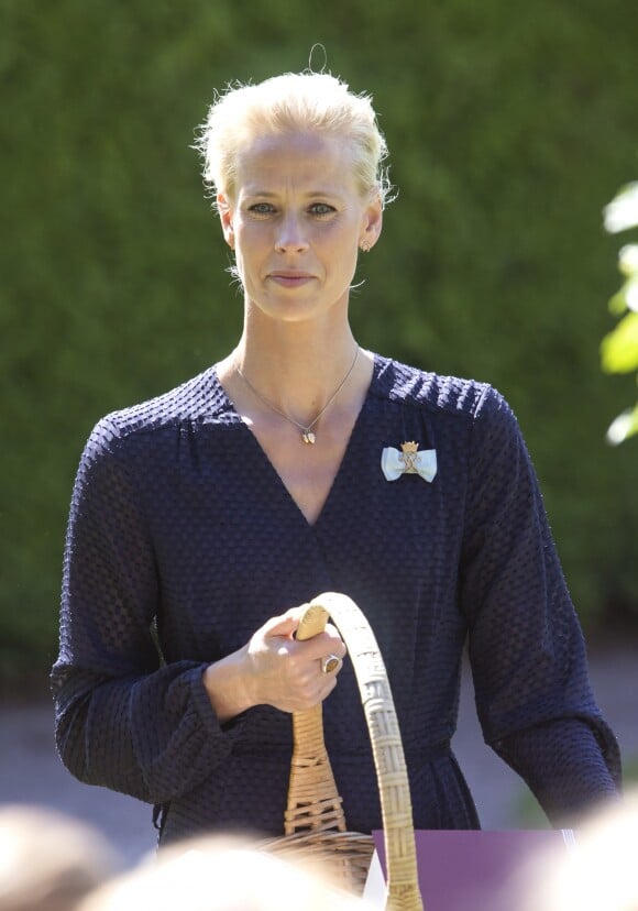 Karolin A. Johansson lors du 42ème anniversaire de la princesse Victoria de Suède à la Villa Solliden à Oland en Suède le 14 juillet 2019. Au cours de l'été, elle a quitté ses fonctions de surintendante de la princesse héritière.