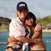 Laeticia Hallyday avec sa fille Jade à Saint-Barthélemy. Instagram, 26 août 2017.