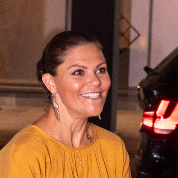 La princesse Victoria de Suède lors du symposium du Stockholm Water Prize à Stockholm le 28 août 2019 à la Tele2Arena.