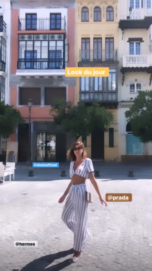 Malika Ménard en vacances à Séville, sur Instagram le 28 août 2019.