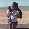Tiffany de "Mariés au premier regard" avec Romy à la plage, sur Instagram, le 23 août 2019