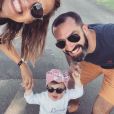 Tiffany de "Mariés au premier regard" avec Justin et leur fille Romy, sur Instagram, le 23 août 2019