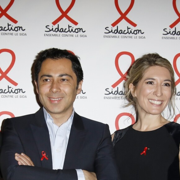 Rachel Bourlier, William Leymergie à la soirée de lancement du Sidaction 2019 à la salle Wagram à Paris, le 18 mars 2019. © Marc Ausset-Lacroix/Bestimage