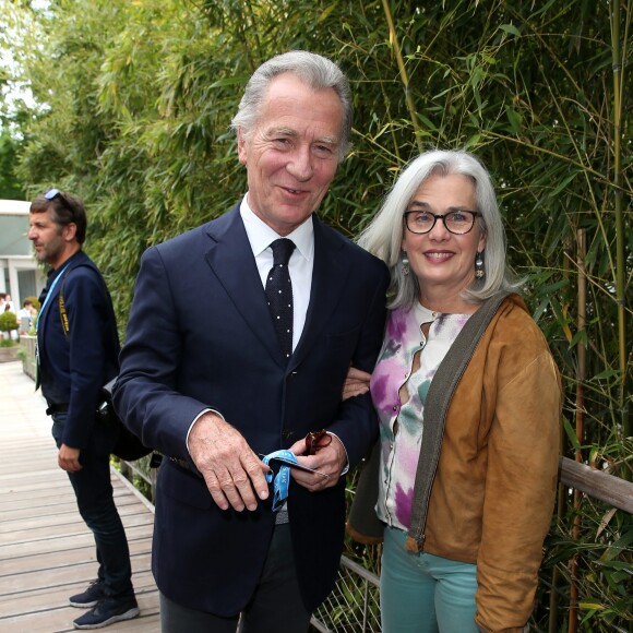 William Leymergie et sa femme Maryline - People au village des Internationaux de Tennis de Roland Garros le 26 mai 2016. © Dominique Jacovides / Bestimage