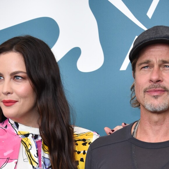 Liv Tyler, Brad Pitt - Photocall du film "Ad Astra" pendant la 76e édition de la Mostra de Venise, le 29 août 2019.