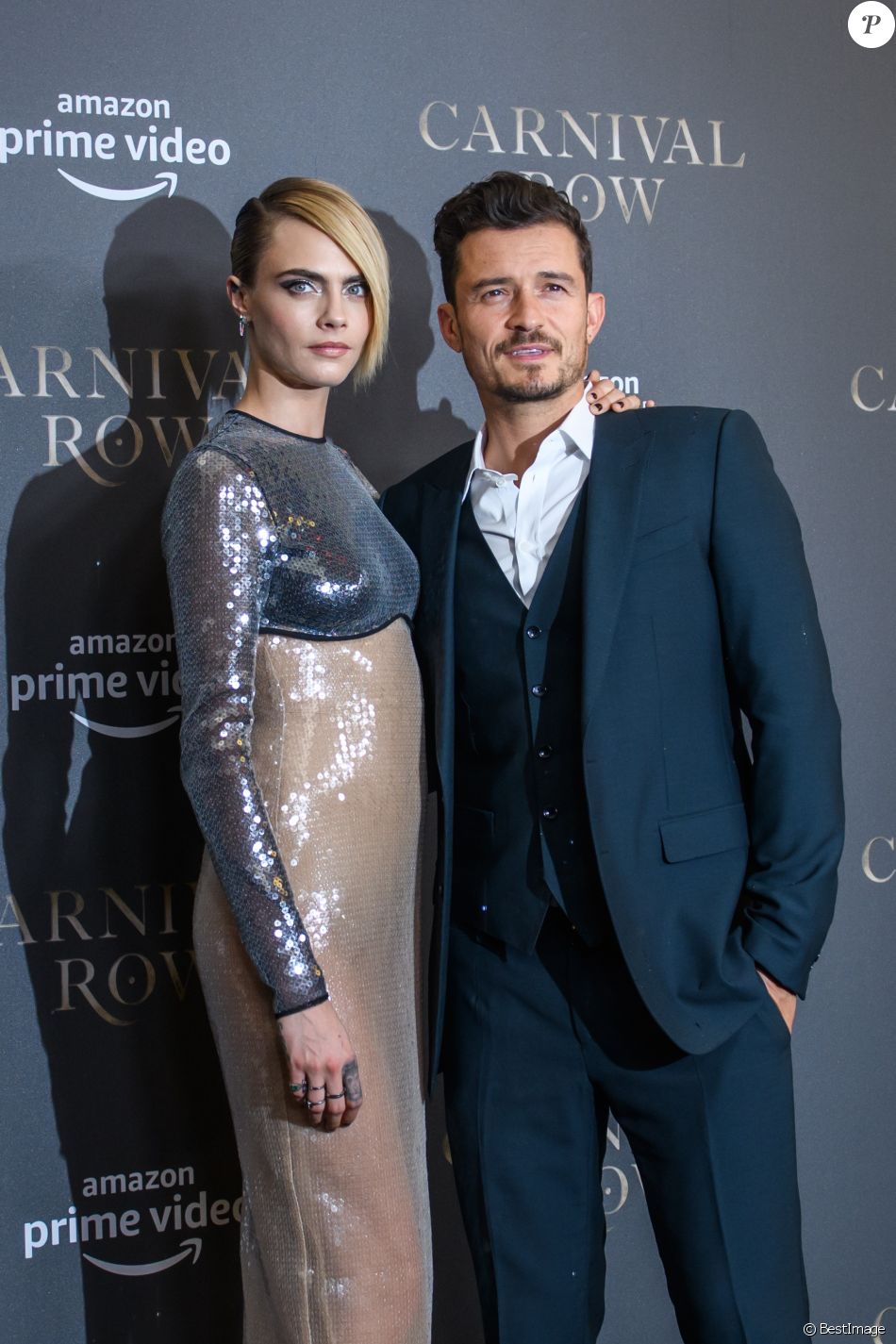 Cara Delevingne Orlando Bloom Soir E De Pr Sentation De La S Rie Carnival Row Au Cin Ma Astor