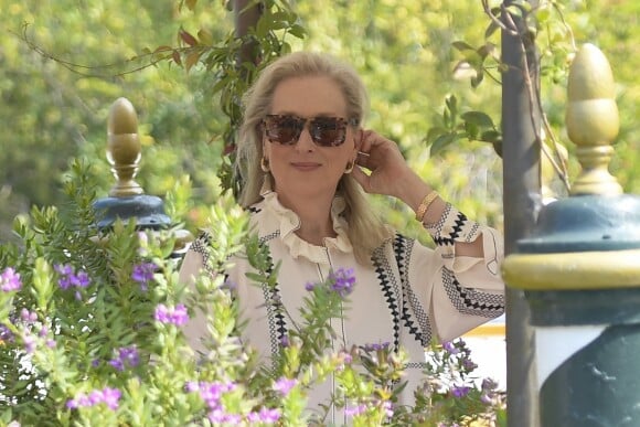 Meryl Streep arrive à l'hôtel Excelsior en marge du 76e festival du film de Venise, la Mostra, sur le Lido de Venise, Italie, le 1er septembre 2019.