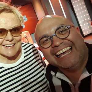 Yoann Riou et Muriel Robin en 2019.