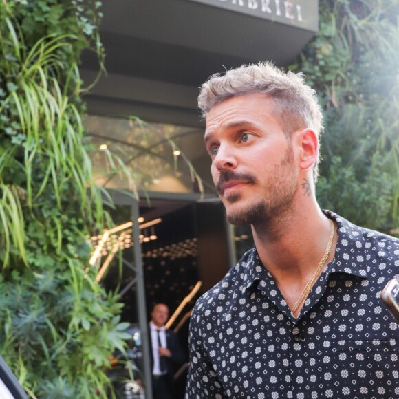Matt Pokora (M. Pokora) arrive à l'enregistrement de l'émission "Vivement Dimanche Prochain" au studio Gabriel à Paris, France, le 21 août 2019.