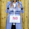 La Première dame Brigitte Macron lors de l'inauguration du centre Historique Médiéval d'Azincourt 1415, France, le 29 août 2019. La Première dame en a profité pour revenir sur les propos insultants du président brésilien J.Bolsonaro à son encontre.