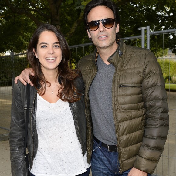 Anouchka et Anthony Delon - Ouverture de la fête des Tuileries à Paris le 27 juin 2014.