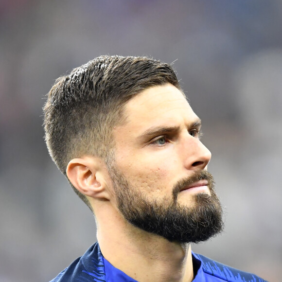 Olivier Giroud lors du match amical international opposant la France à l'Uruguay au Stade de France à Saint-Denis, Seine Saint-Denis, France, le 20 novembre 2018. La France a gagné 1-0. © Cyril Moreau/Bestimage