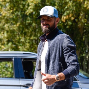 Olivier Giroud ( France ) - Les membres de l'équipe de France de football arrivent au Centre National du Football à Clairefontaine le 2 septembre 2019. © Federico Pestellini / Panoramic / Bestimage