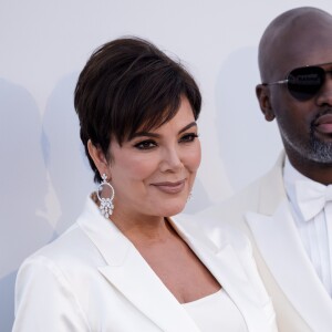 Kris Jenner et son compagnon Corey Gamble - Photocall de la soirée AmfAR Gala Cannes 2019 à l'Eden Roc au Cap d'Antibes, lors du 72ème Festival International du Film de Cannes, le 23 mai 2019. © Jacovides / Moreau / Bestimage
