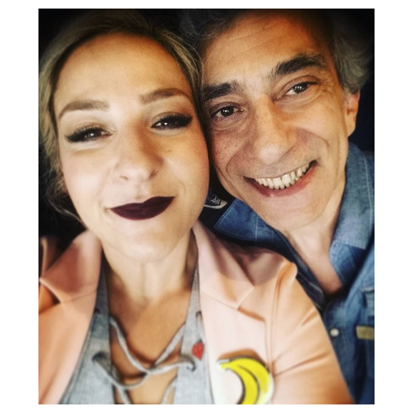 Marilou Berry et sa père Philippe Berry sur Instagram, le 11 mai 2017.