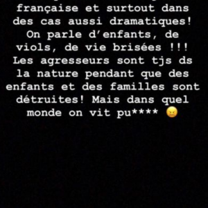 Caroline Receveur pousse un coup de gueule sur Instagram, le 7 septembre 2019