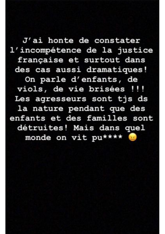 Caroline Receveur pousse un coup de gueule sur Instagram, le 7 septembre 2019