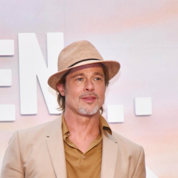 Brad Pitt à la première de "Once upon a time in...Hollywood" à Mexico City le 12 août 2019.