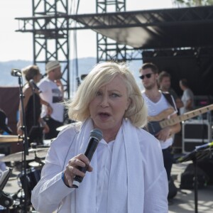 Exclusif - Michèle Torr - Concert Enfant Star & Match à la pinède Gould à Juan Les Pins, France, le 8 juillet 2017. © JLPPA/Bestimage