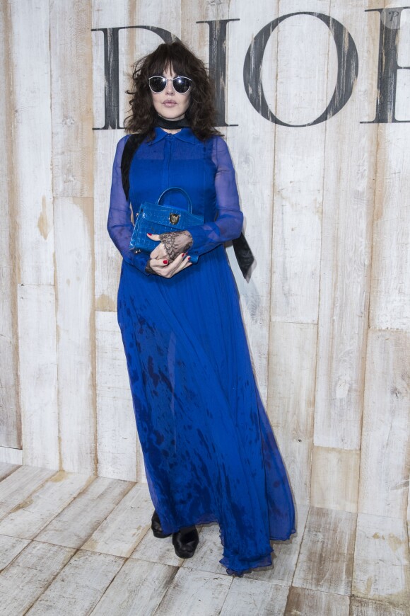 Isabelle Adjani - Photocall de la collection croisière Christian Dior Couture printemps-été 2019 dans les grandes écuries du château de Chantilly, France, le 25 mai 2018. © Olivier Borde/Bestimage