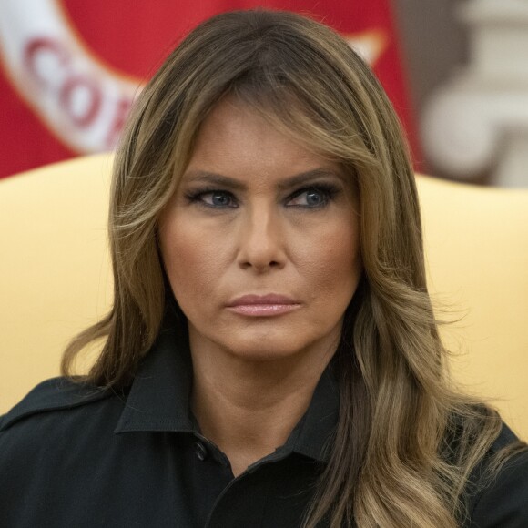 La Première Dame Melania Trump - Le gouvernement du président des Etats-Unis a annoncé, à la Maison Blanche, à Washington, The District, Etats-Unis, le 11 septembre 2019, que les cigarettes électroniques aromatisées seraient interdites à la vente dans les prochains mois, pour contrecarrer leur succès croissant dans les collèges et lycées américains