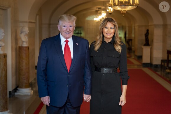 Donald Trump et Melania Trump participent à la 18ème commémoration de l'attaque terroriste du 11 septembre 2001 à la Maison Blanche, le 11 septembre 2019.