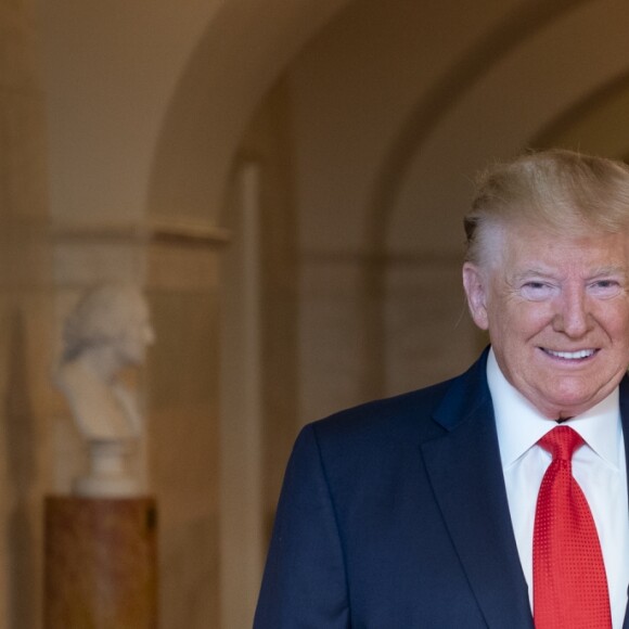 Donald Trump et Melania Trump participent à la 18ème commémoration de l'attaque terroriste du 11 septembre 2001 à la Maison Blanche, le 11 septembre 2019.