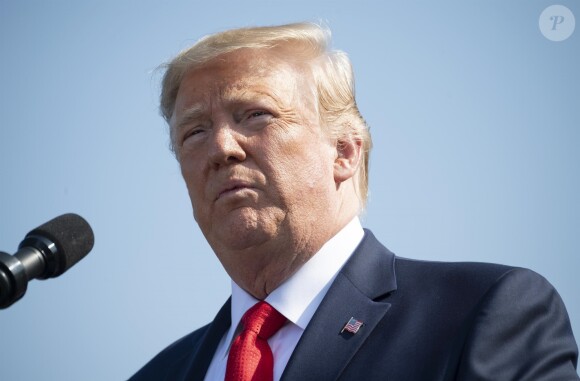 Donald Trump participe à la 18 ème cérémonie de commémoration de l'attaque terroriste du 11 septembre au Pentagone à Arlington (Virginie), le 11 septembre 2019.