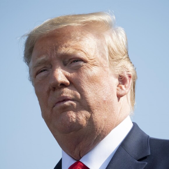 Donald Trump participe à la 18 ème cérémonie de commémoration de l'attaque terroriste du 11 septembre au Pentagone à Arlington (Virginie), le 11 septembre 2019.