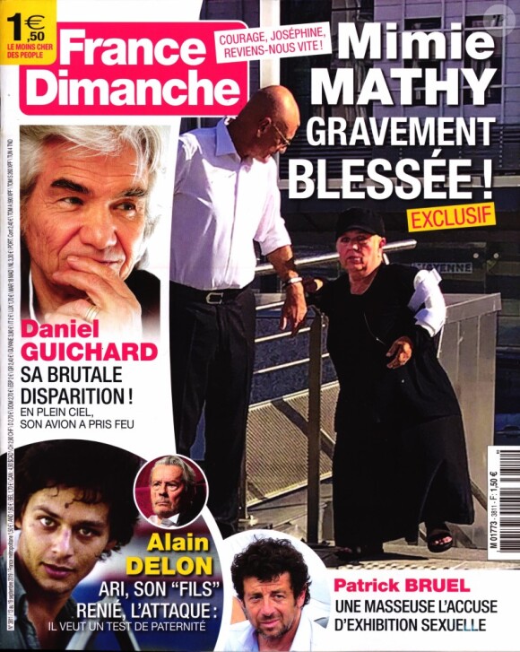 Magazine "France Dimanche", en kiosques le 13 septembre 2019.