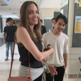 Angelina Jolie dépose son fils aîné Maddox (18 ans) à l'Université de Yonsei en Corée du Sud, le 21 août 2019.