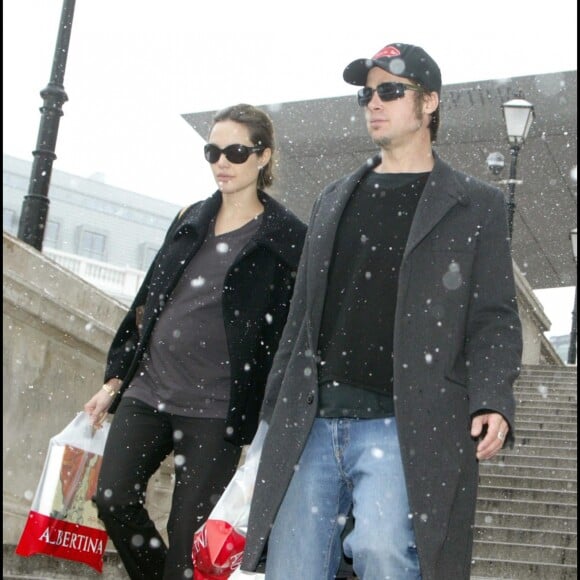 Brad Pitt et Angelina Jolie à Vienne, en 2006. 