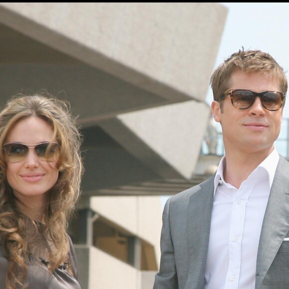 Brad Pitt et Angelina Jolie en 2007 à Cannes. 