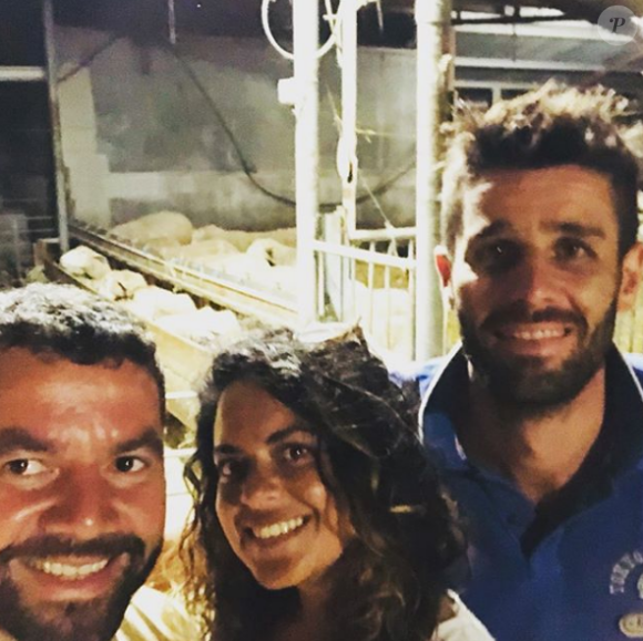 Raoul, Laetitia et Émeric de l'Amour est dans le pré, se retrouvent sur l'île de La Réunion, sur Instagram, le 15 septembre 2019.