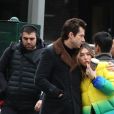 Mark Ronson et Rebecca Schwartz en couple dans le quartier de Soho à New York en février 2019