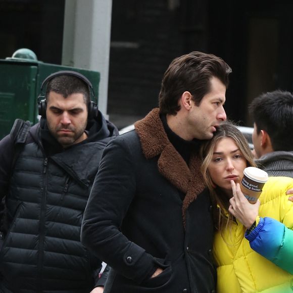 Mark Ronson et Rebecca Schwartz en couple dans le quartier de Soho à New York en février 2019