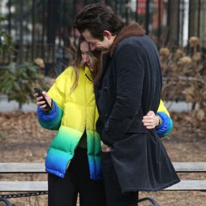 Mark Ronson et Rebecca Schwartz en couple dans le quartier de Soho à New York en février 2019