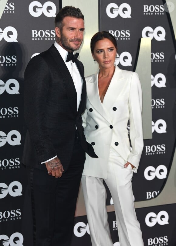 David Beckham et Victoria Beckham, accompagnés de leur fils Brooklyn Beckham ont participé à la soirée "GQ Men of the Year" Awards à Londres le 3 septembre 2019.